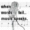 Quando palavras falham,,, a música cura